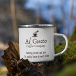 Al Gusto Coffee Company Enamel Mug, 12oz.